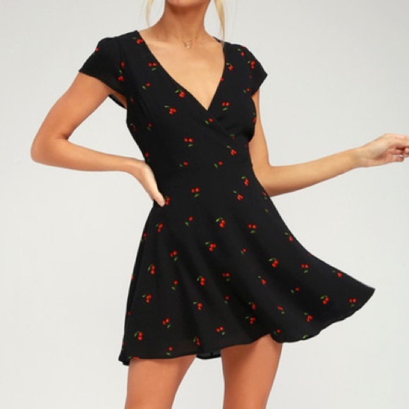 lulus cherry dress